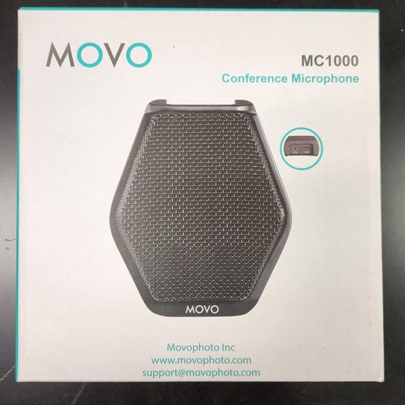 Movo USB Desktop Conference Computer Microphone With 180 Degrees - Picture 2 of 6